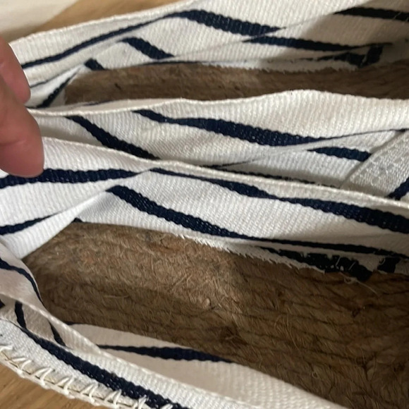 Francais Womens Espadrille Striped Braided Flat Slip On Striped sz 43 (11 USA) - Picture 7 of 13